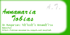 annamaria tobias business card